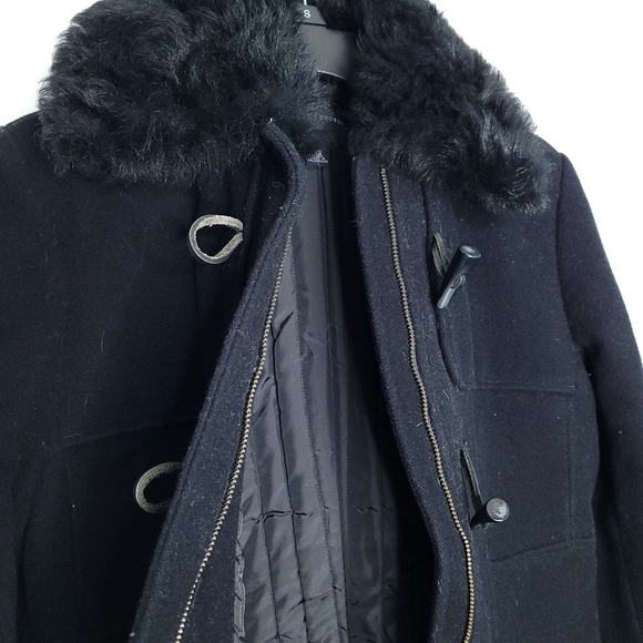 BANANA REPUBLIC Women's Wool Coat With Detachable Collar XS - Picture 4 of 15